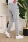 Erkek Slim Fit Likralı Bilek Boy Kumaş Pantolon resmi